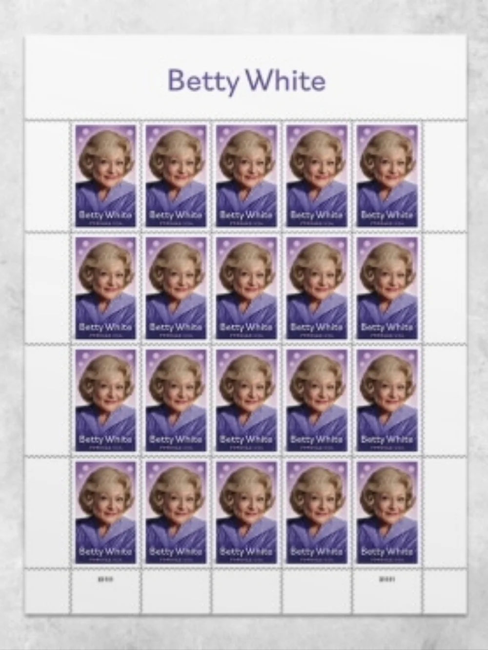 100 Betty White Actress Comedienne USPS Forever Stamps Wedding Invitations BDay